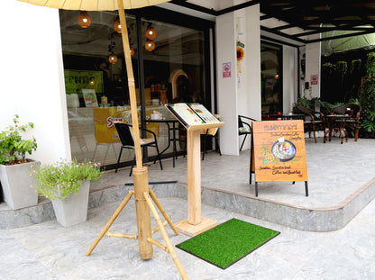 Emerald Green Outdoor and Midnight Black Indoor Mats