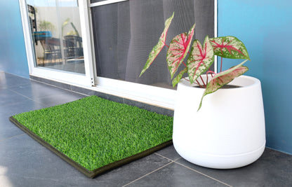 Emerald Green Outdoor and Midnight Black Indoor Mats